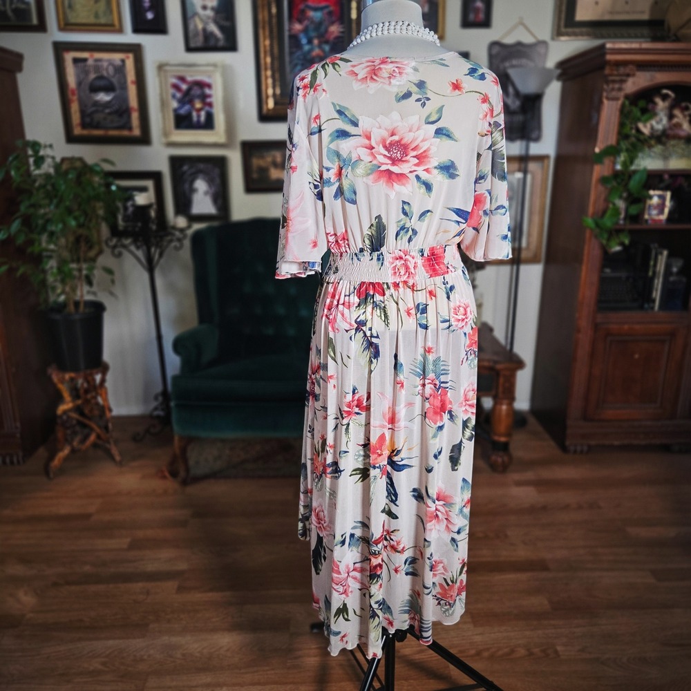 LIFE Love is for Eternity Floral Print High Low Boho Fairy Dress Women's M - Picture 4 of 7